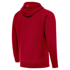 Antigua Brushed Carbon Victory Pullover Hoodie - Atlanta Falcons Hoodies