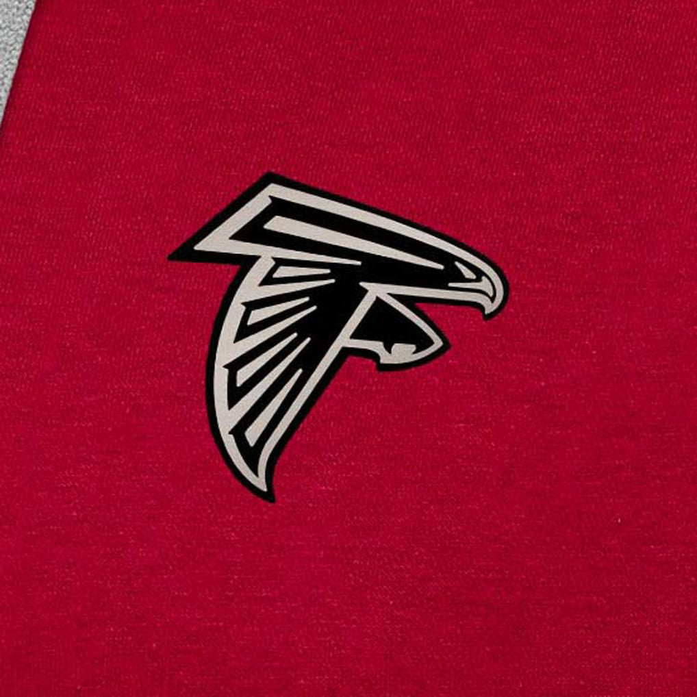 Antigua Brushed Carbon Victory Pullover Hoodie - Atlanta Falcons Hoodies