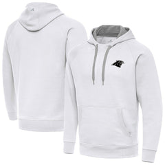 Antigua Brushed Carbon Victory Pullover Hoodie - Carolina Panthers Hoodies