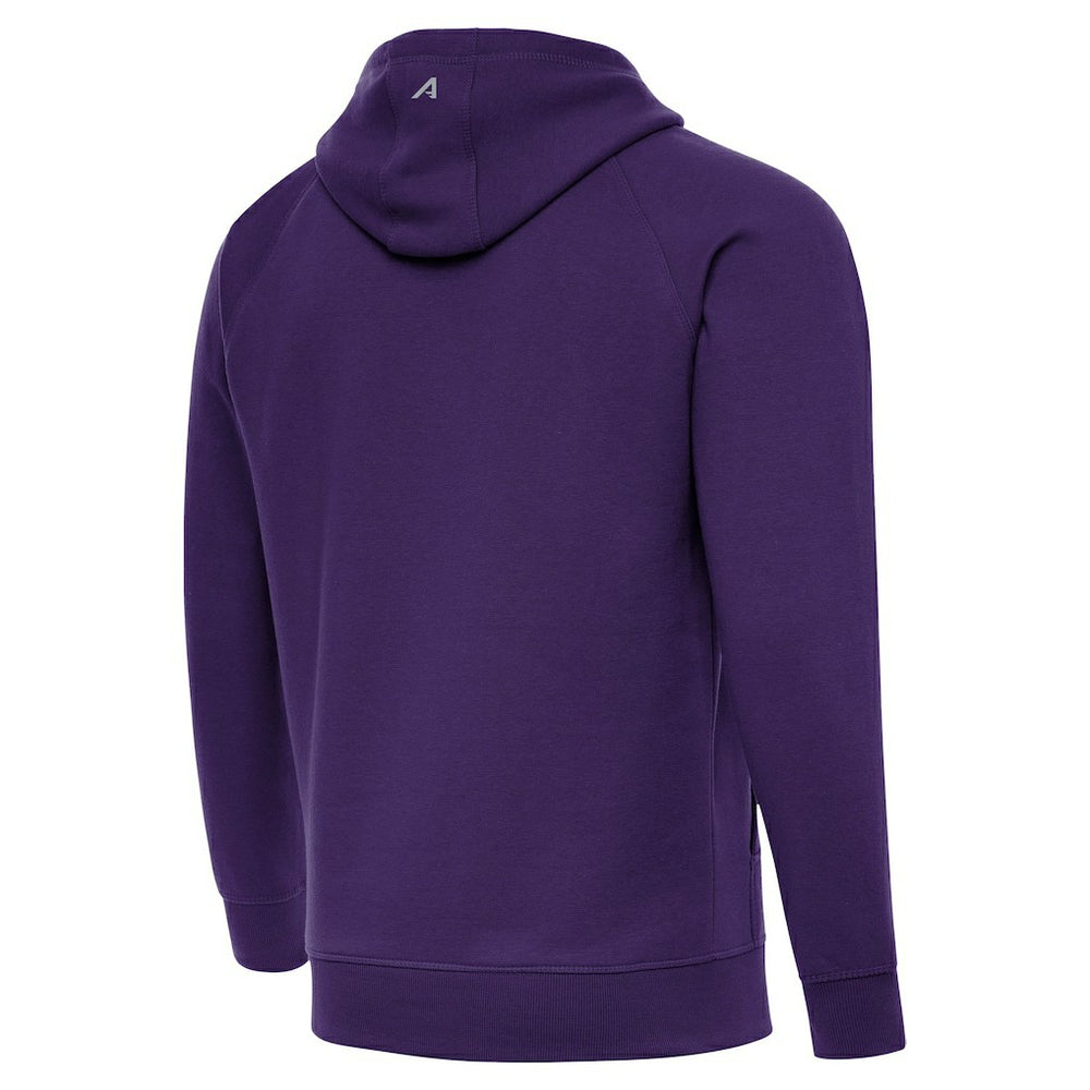 Antigua Brushed Carbon Victory Pullover Hoodie - Baltimore Ravens Hoodies