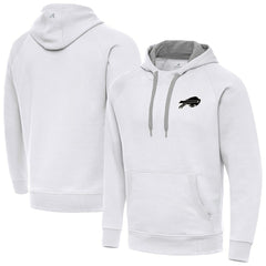 Antigua Brushed Carbon Victory Pullover Hoodie - Buffalo Bills Hoodies