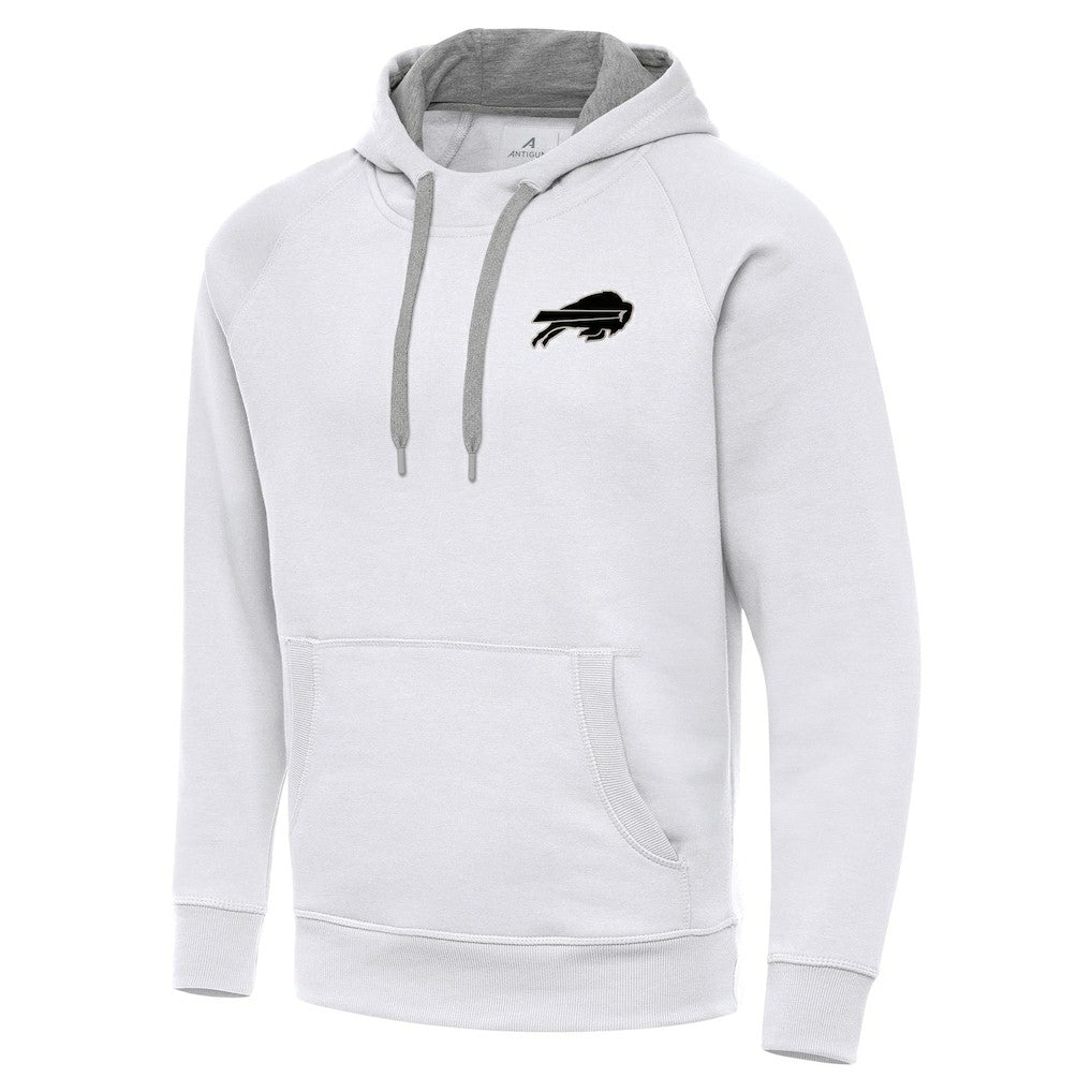 Antigua Brushed Carbon Victory Pullover Hoodie - Buffalo Bills Hoodies