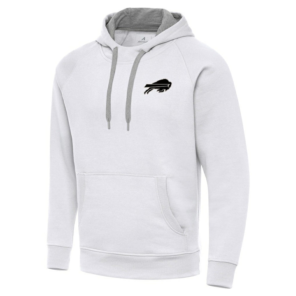 Antigua Brushed Carbon Victory Pullover Hoodie - Buffalo Bills Hoodies