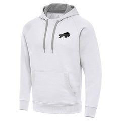 Antigua Brushed Carbon Victory Pullover Hoodie - Buffalo Bills Hoodies