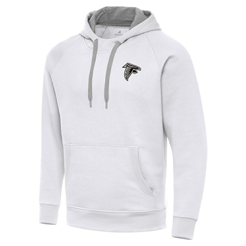 Antigua Brushed Carbon Victory Pullover Hoodie - Atlanta Falcons Hoodies