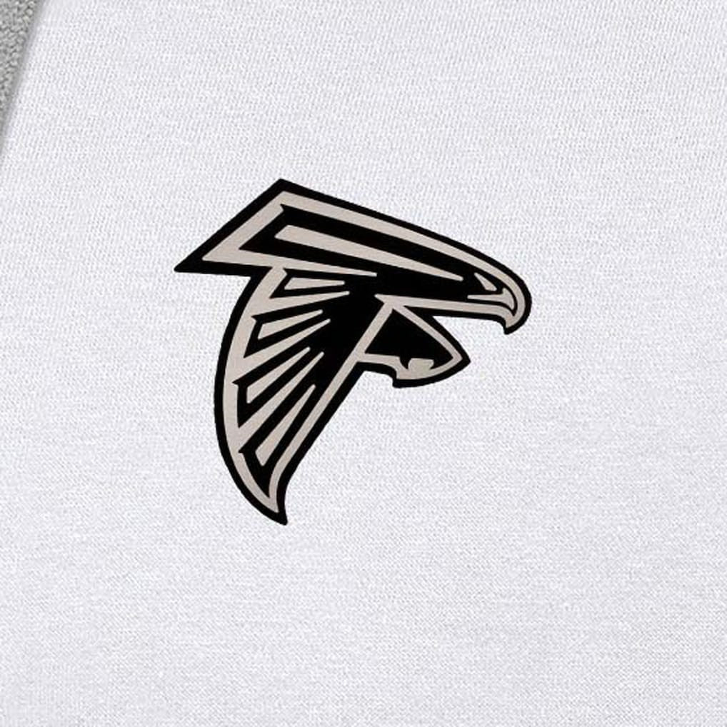 Antigua Brushed Carbon Victory Pullover Hoodie - Atlanta Falcons Hoodies