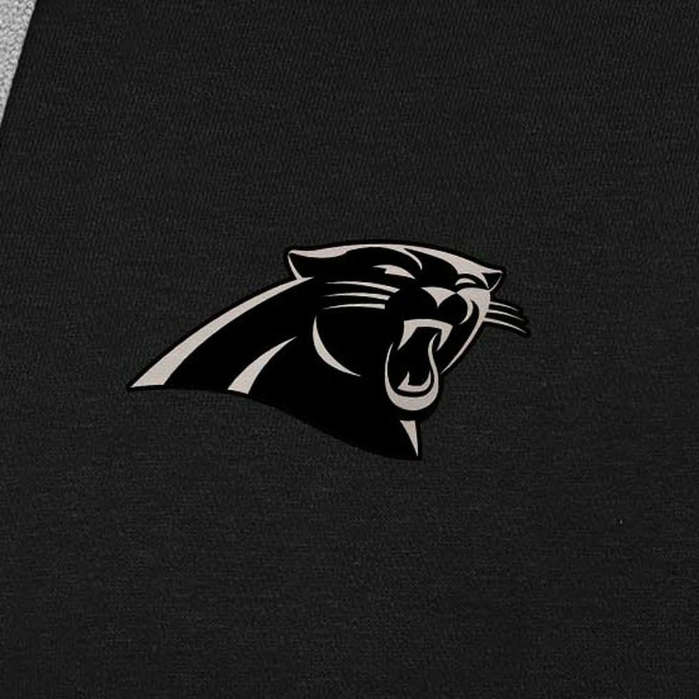 Antigua Brushed Carbon Victory Pullover Hoodie - Carolina Panthers Hoodies