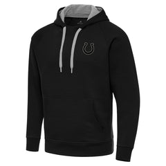 Antigua Brushed Carbon Victory Pullover Hoodie - Indianapolis Colts Hoodies