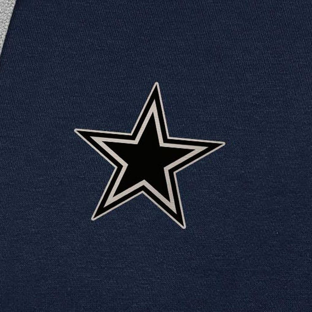 Antigua Brushed Carbon Victory Pullover Hoodie - Dallas Cowboys Hoodies