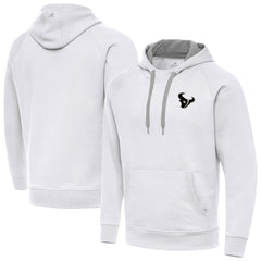 Antigua Brushed Carbon Victory Pullover Hoodie - Houston Texans Hoodies