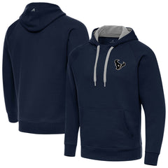 Antigua Brushed Carbon Victory Pullover Hoodie - Houston Texans Hoodies