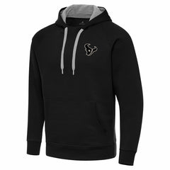 Antigua Brushed Carbon Victory Pullover Hoodie - Houston Texans Hoodies