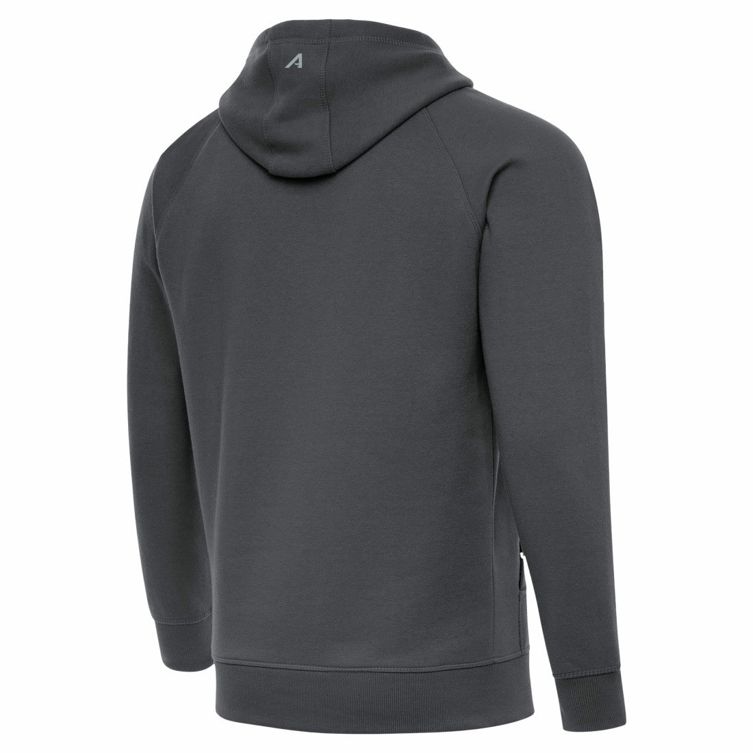 Antigua Brushed Carbon Victory Pullover Hoodie - Detroit Lions Hoodies