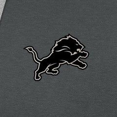 Antigua Brushed Carbon Victory Pullover Hoodie - Detroit Lions Hoodies