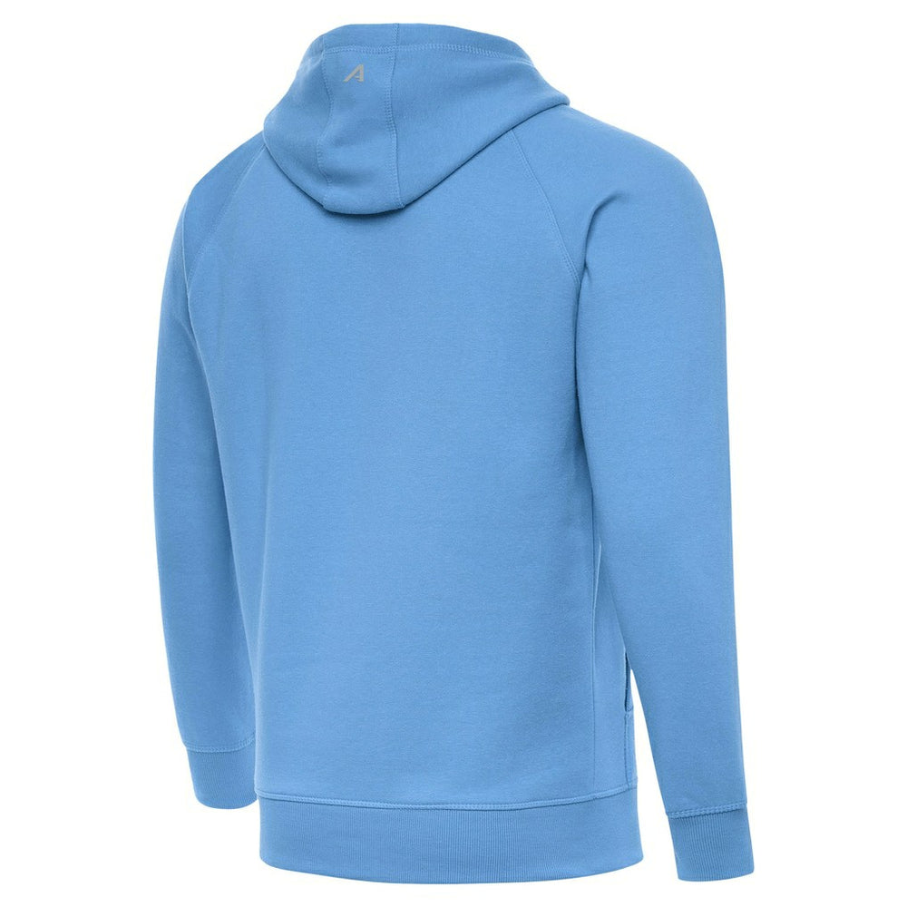 Antigua Brushed Carbon Victory Pullover Hoodie - Los Angeles Chargers Hoodies