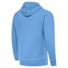 Antigua Brushed Carbon Victory Pullover Hoodie - Los Angeles Chargers Hoodies