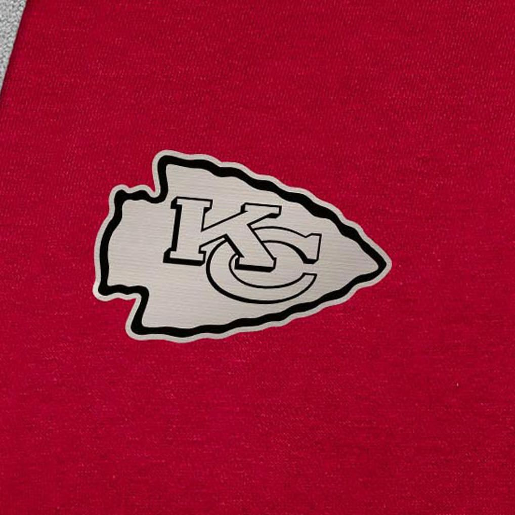 Antigua Brushed Carbon Victory Pullover Hoodie - Kansas City Chiefs Hoodies