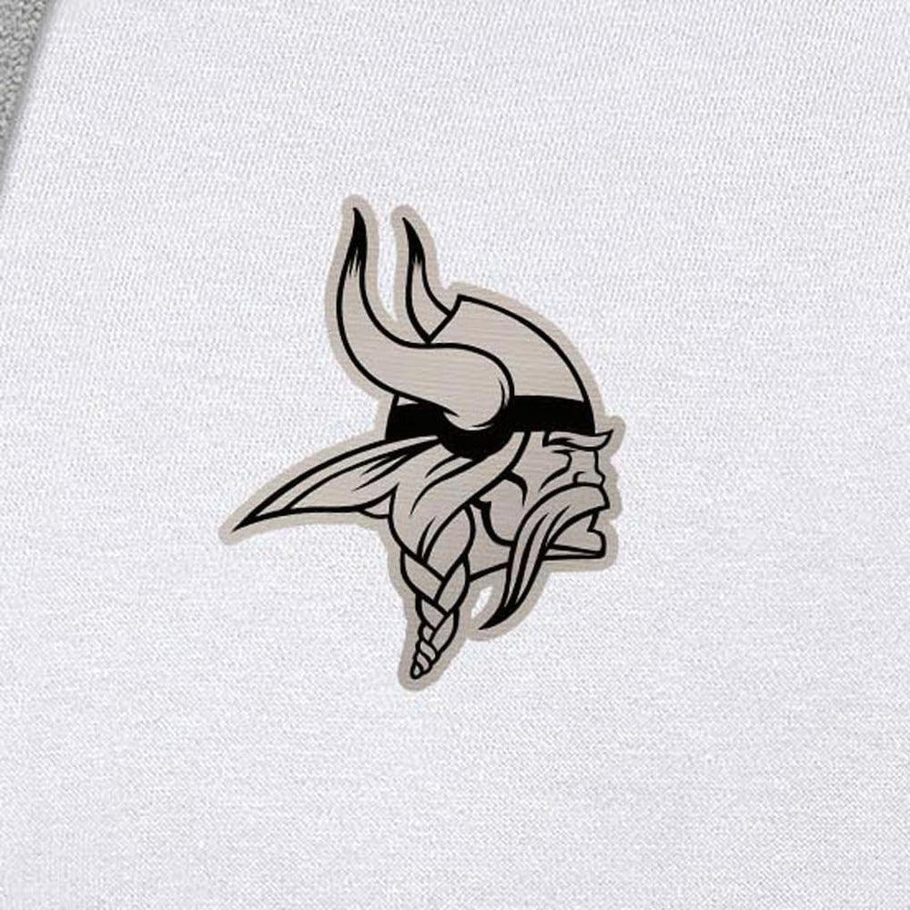 Antigua Brushed Carbon Victory Pullover Hoodie - Minnesota Vikings Hoodies