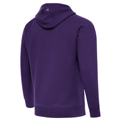 Antigua Brushed Carbon Victory Pullover Hoodie - Minnesota Vikings Hoodies