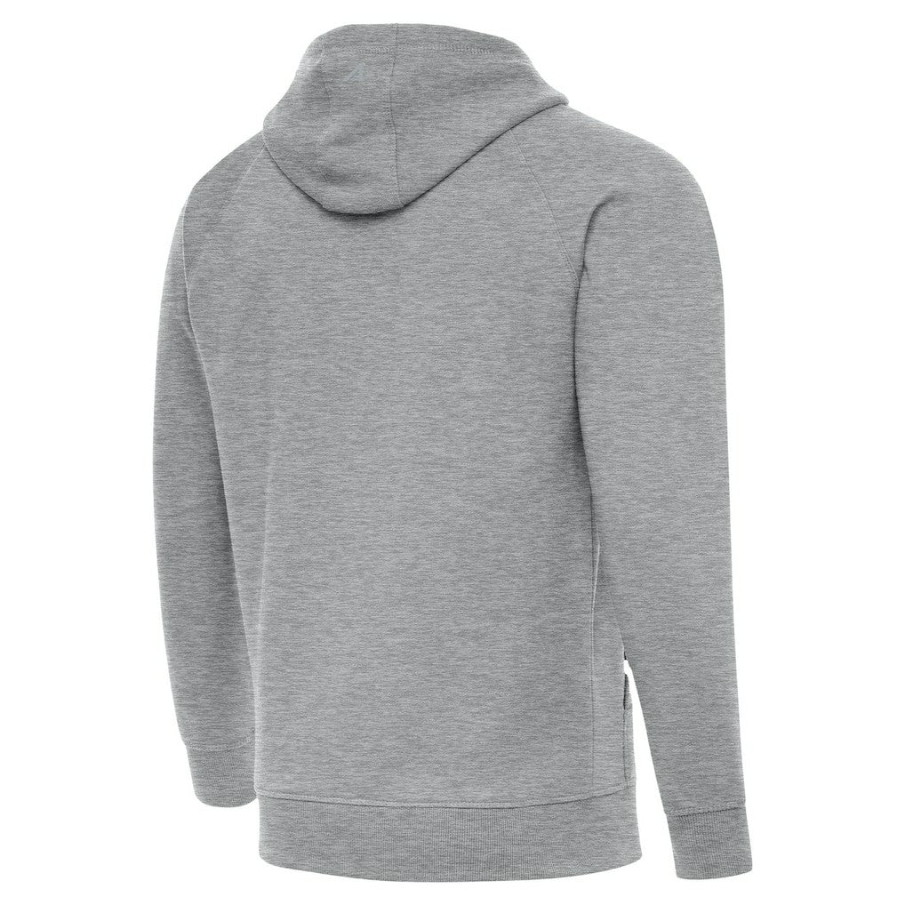 Antigua Brushed Carbon Victory Pullover Hoodie - New Orleans Saints Hoodies