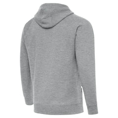 Antigua Brushed Carbon Victory Pullover Hoodie - New Orleans Saints Hoodies