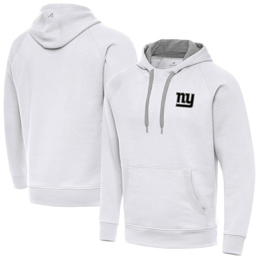 Antigua Brushed Carbon Victory Pullover Hoodie - New York Giants Hoodies