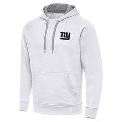 Antigua Brushed Carbon Victory Pullover Hoodie - New York Giants Hoodies