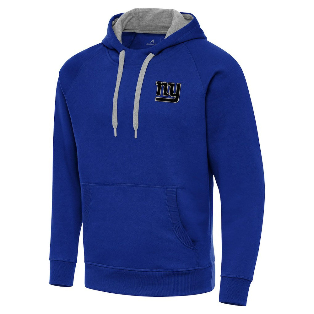 Antigua Brushed Carbon Victory Pullover Hoodie - New York Giants Hoodies