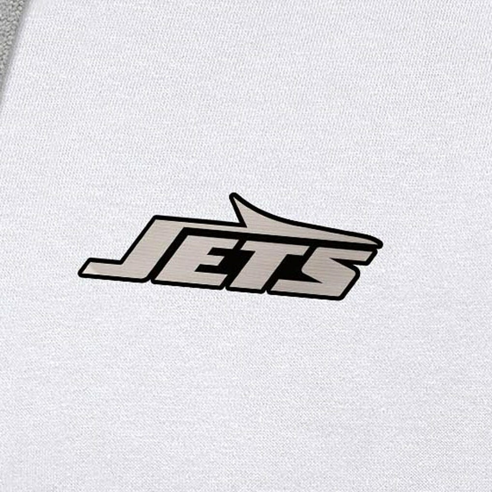 Antigua Brushed Carbon Victory Pullover Hoodie - New York Jets Hoodies