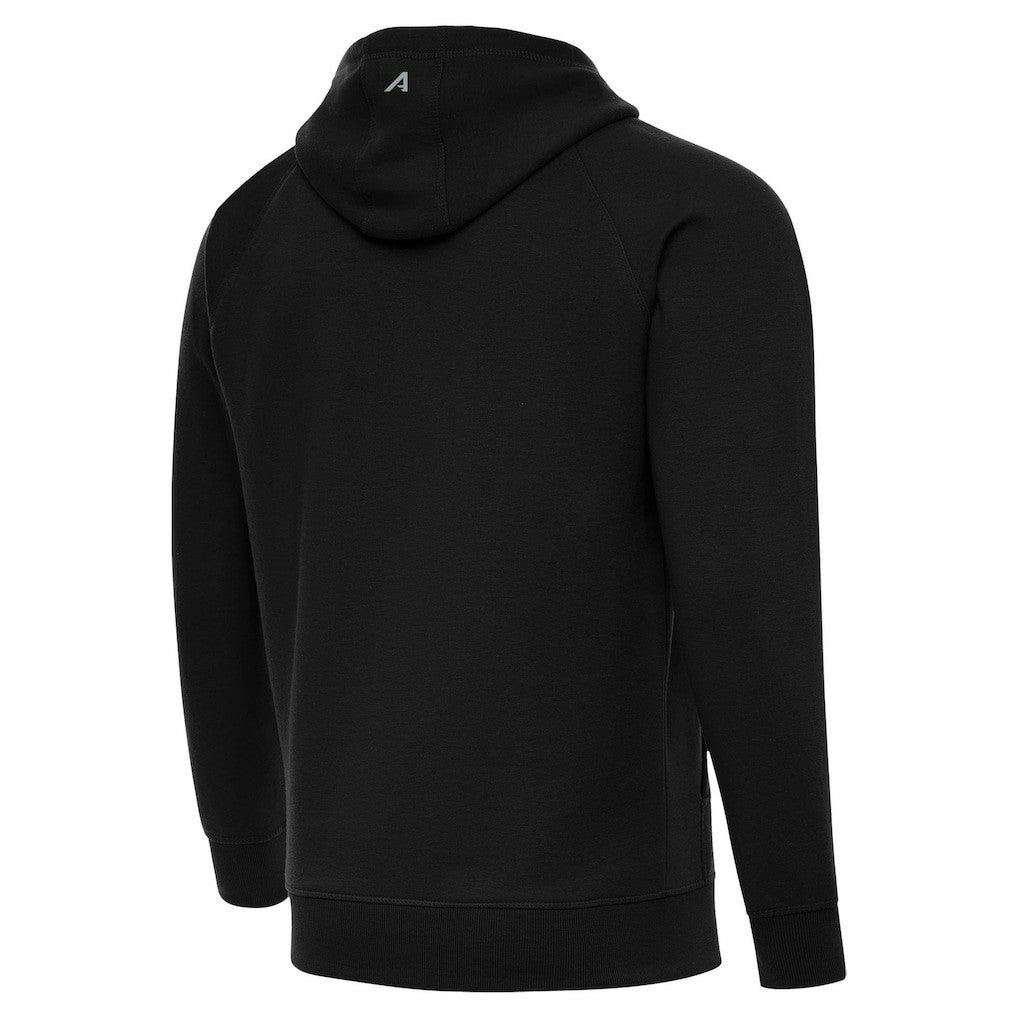 Antigua Brushed Carbon Victory Pullover Hoodie - Miami Dolphins Hoodies