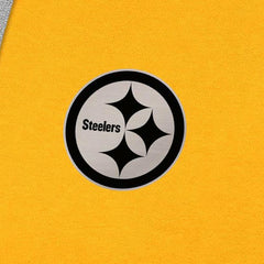 Antigua Brushed Carbon Victory Pullover Hoodie - Pittsburgh Steelers Hoodies