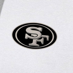 Antigua Brushed Carbon Victory Pullover Hoodie - San Francisco 49ers Hoodies