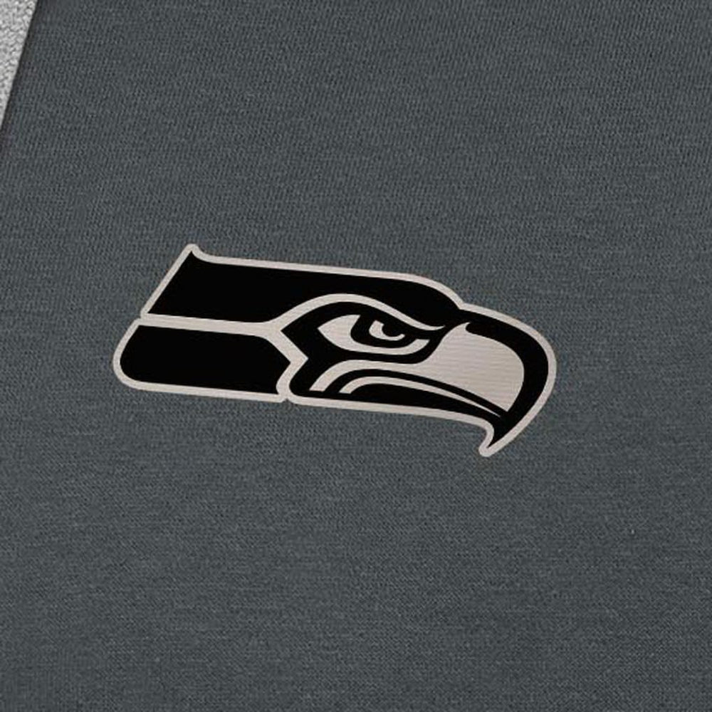Antigua Brushed Carbon Victory Pullover Hoodie - Seattle Seahawks Hoodies