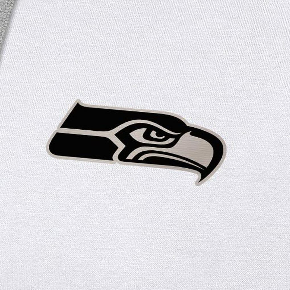 Antigua Brushed Carbon Victory Pullover Hoodie - Seattle Seahawks Hoodies