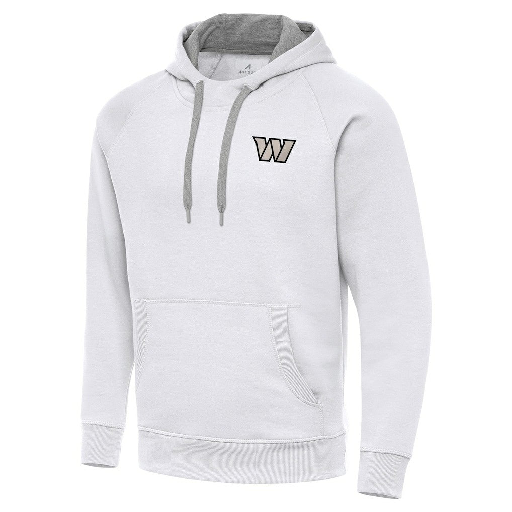 Antigua Brushed Carbon Victory Pullover Hoodie - Washington Commanders Hoodies