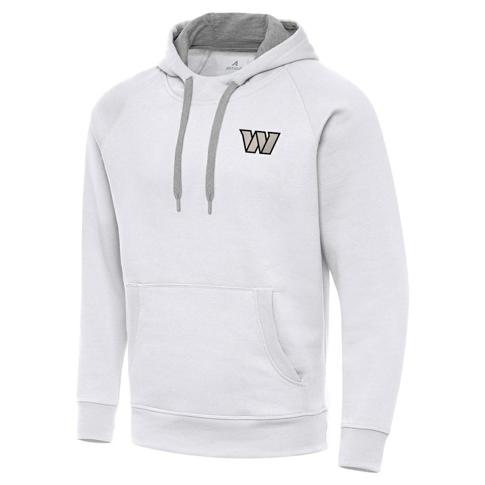 Antigua Brushed Carbon Victory Pullover Hoodie - Washington Commanders Hoodies