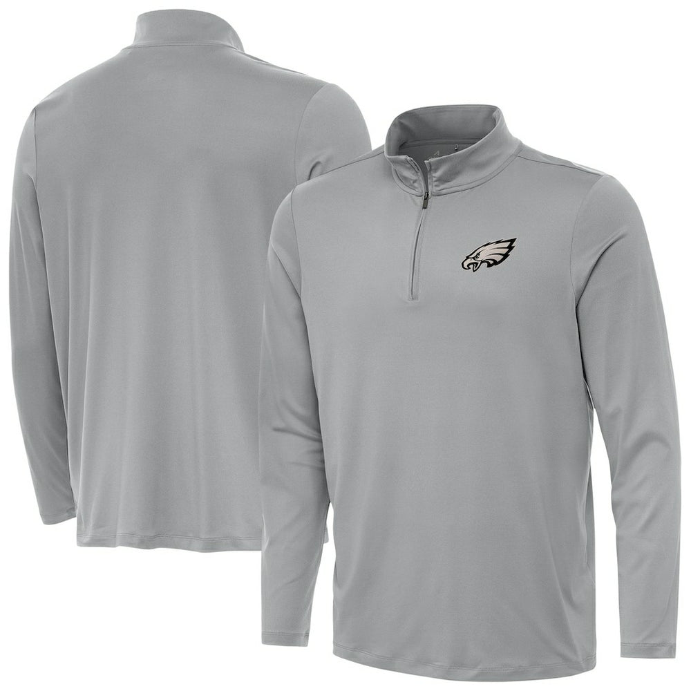 Antigua Reprocess Quarter-Zip Top - Philadelphia Eagles Tops