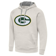Antigua Victory Raglan Pullover Hoodie - Green Bay Packers Hoodies
