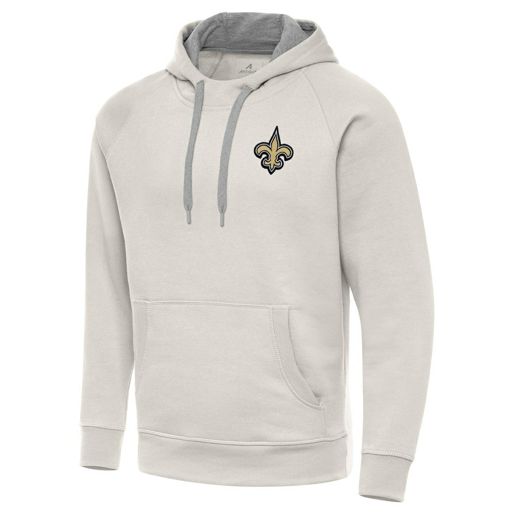 Antigua Victory Raglan Pullover Hoodie - New Orleans Saints Hoodies