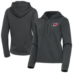 NHL Carolina Hurricanes Antigua Women's Contemporary Quarter-Zip Hoodie