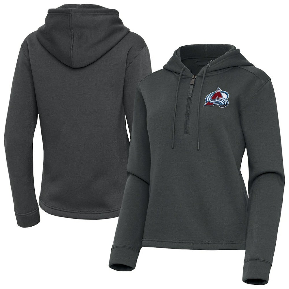 NHL Colorado Avalanche Antigua Women's Contemporary Quarter-Zip Hoodie