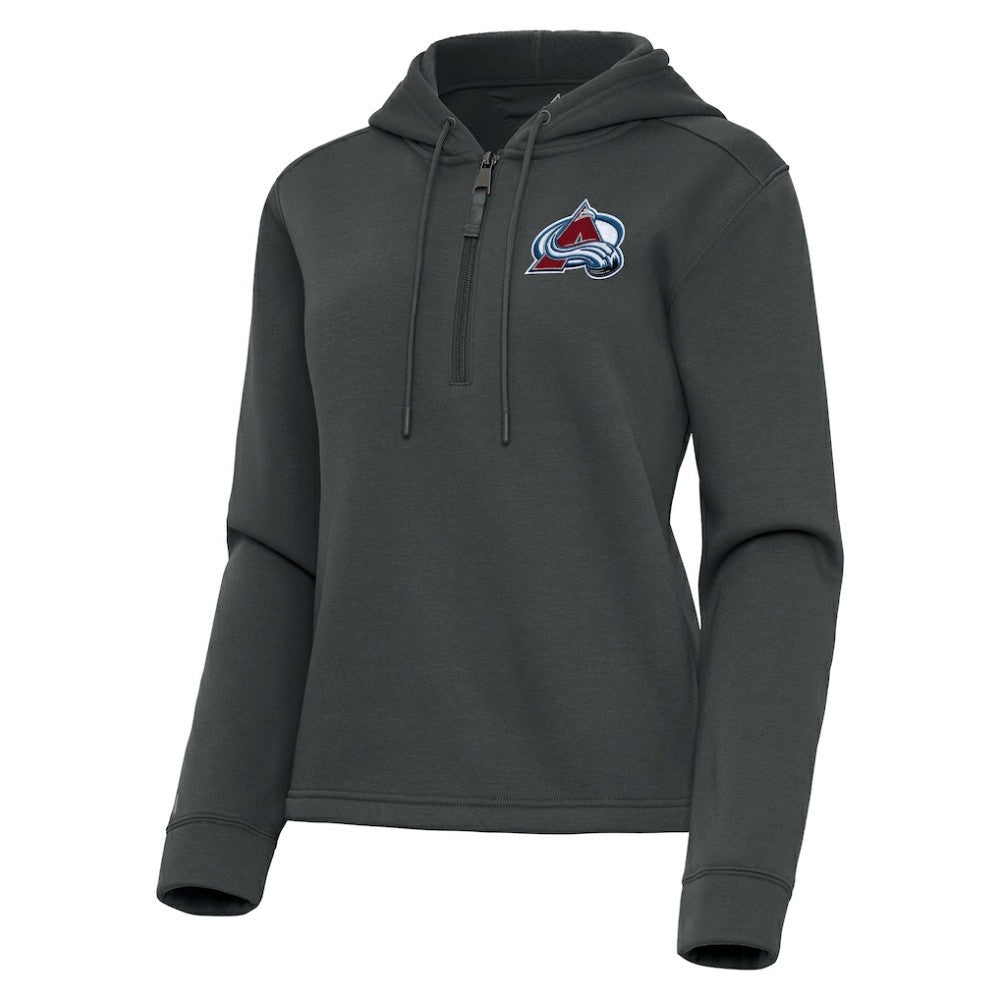NHL Colorado Avalanche Antigua Women's Contemporary Quarter-Zip Hoodie