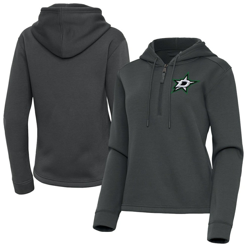 NHL Dallas Stars Antigua Women's Contemporary Quarter-Zip Hoodie