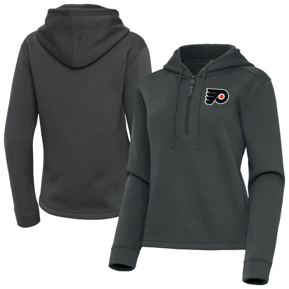 NHL Philadelphia Flyers Antigua Women's Contemporary Quarter-Zip Hoodie