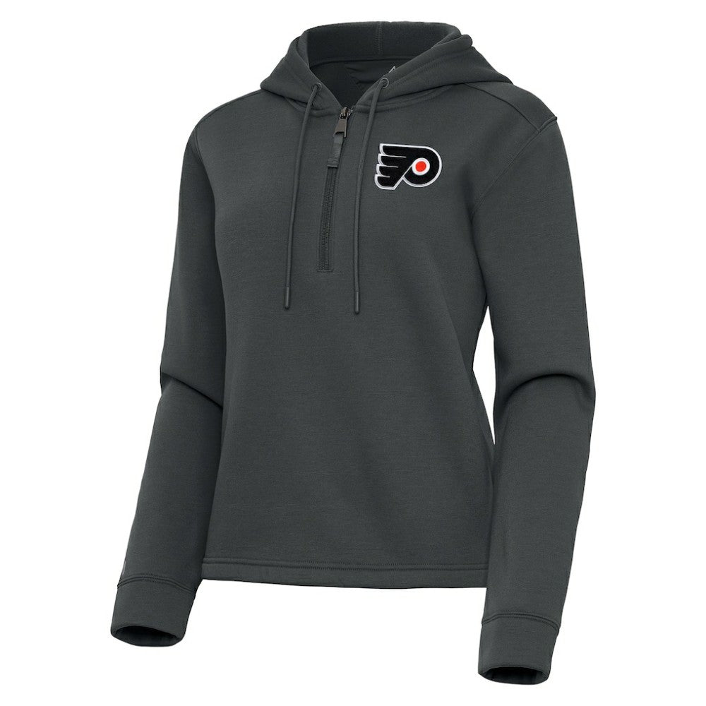 NHL Philadelphia Flyers Antigua Women's Contemporary Quarter-Zip Hoodie