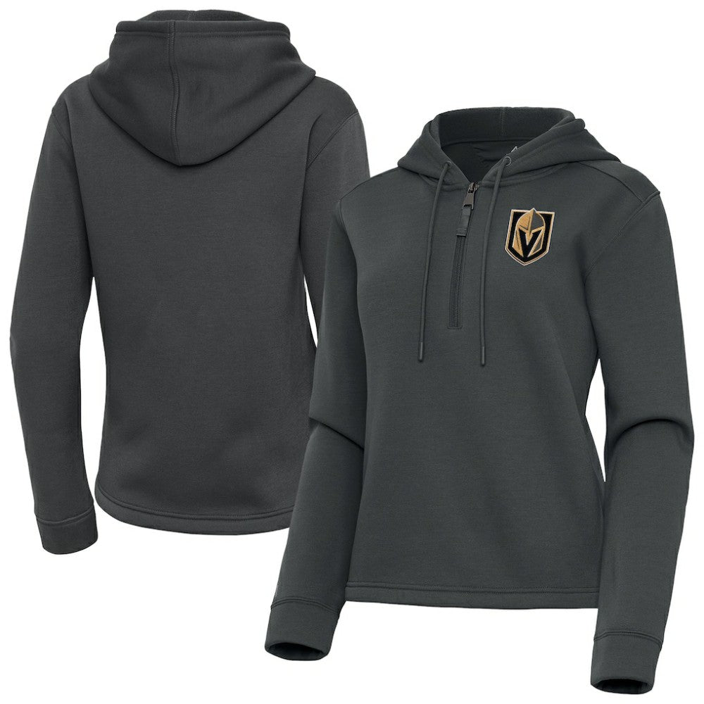 NHL Vegas Golden Knights Antigua Women's Contemporary Quarter-Zip Hoodie
