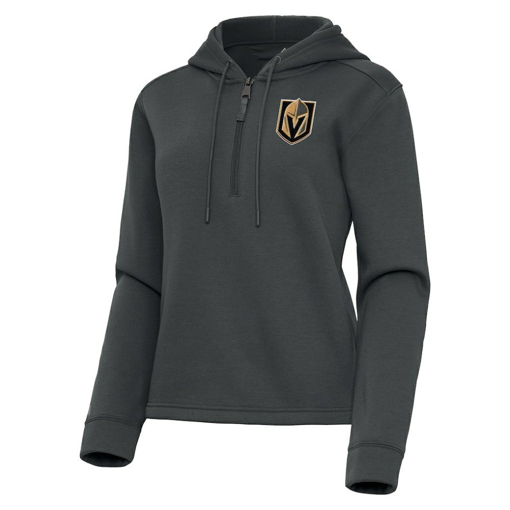 NHL Vegas Golden Knights Antigua Women's Contemporary Quarter-Zip Hoodie
