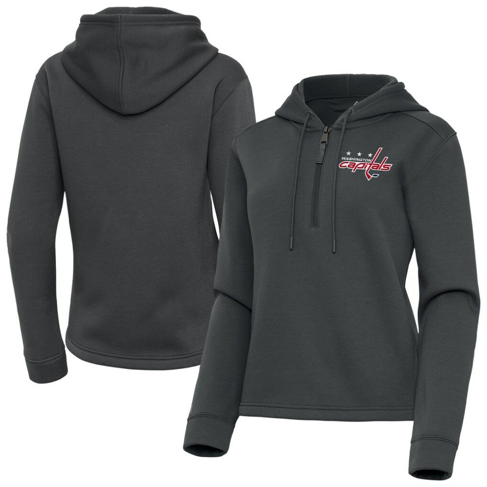 NHL Washington Capitals Antigua Women's Contemporary Quarter-Zip Hoodie