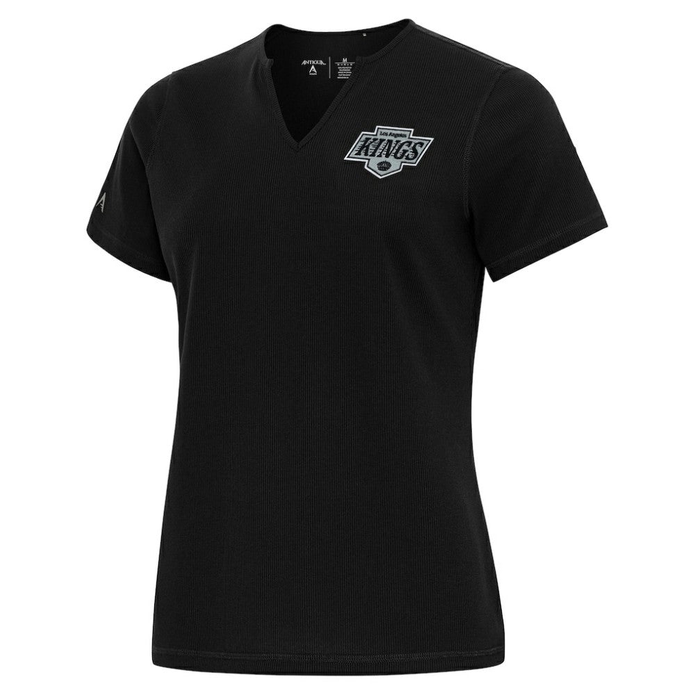 NHL Los Angeles Kings Antigua Traveler Rib V-Neck T-Shirt