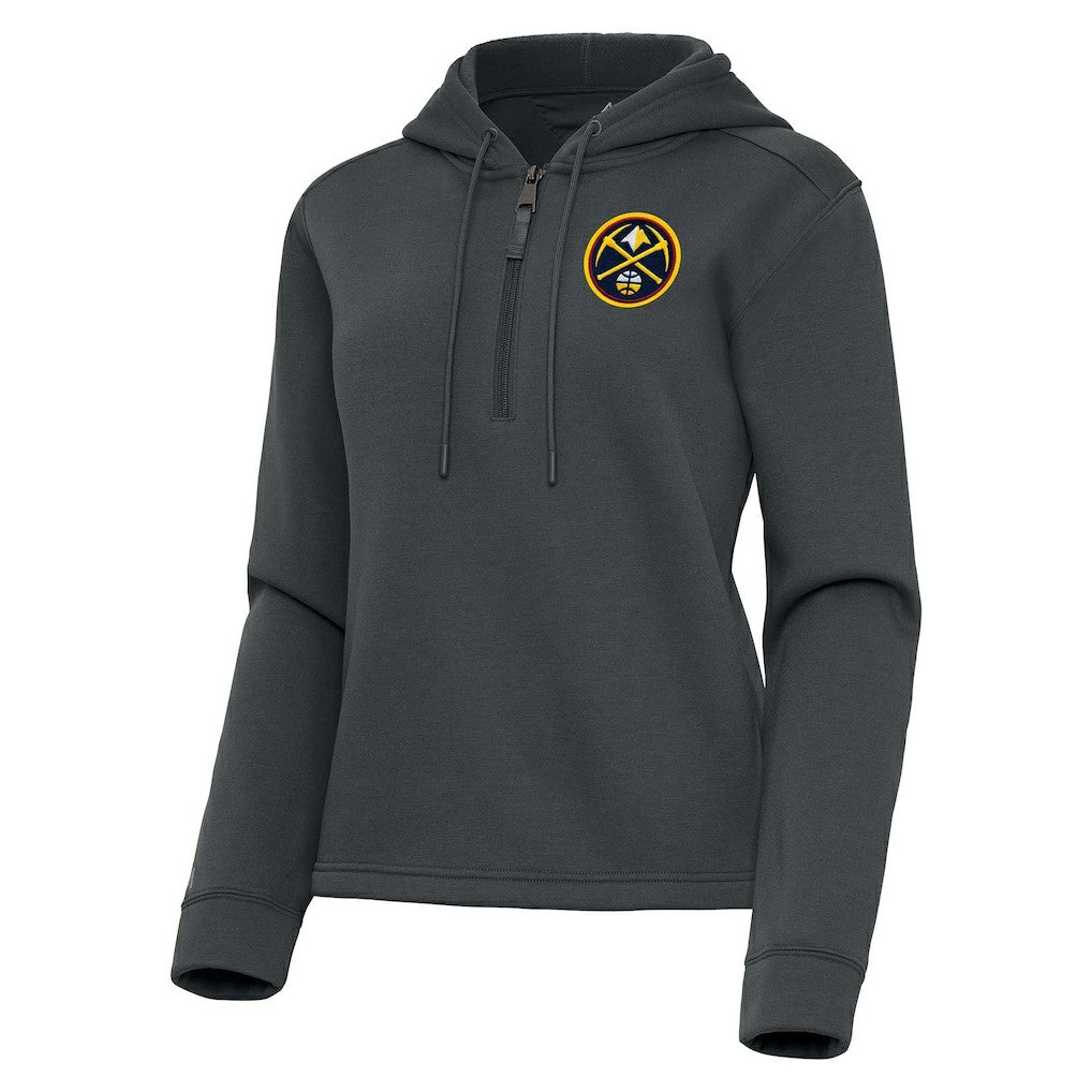 Denver Nuggets Antigua Women's Contemporary Quarter-Zip Hoodie sale